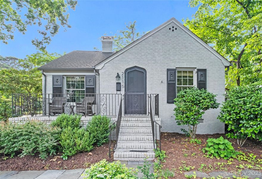 The most adorable cottage in the heart of Plaza Midwood! This home has an open floor plan perfect for entertaining as well as 2 fireplaces, a formal dining and living room. The second floor was added in 2017 and offers a huge loft bedroom with walk in closet. The outdoor spaces are equally as charming with a front porch and beautifully landscaped backyard. This is a must see on a favorite street!

Easement for alley next to house, can't block access.