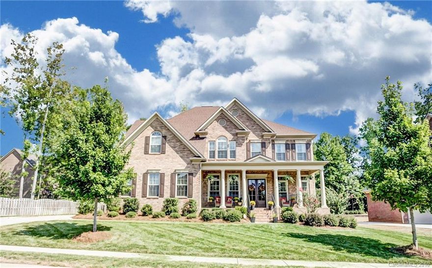 Comfortable living w/elegance. Private lot with trees & fenced backyard.  Real wood floors- not engineered! LR or study. Inviting GR is open to kit & has stacked stone gas log FP, bookcases & barreled bay. Well appointed kit w/granite counters, tile backsplash, SS appl's, gas cooktop, lg pantry & more! 1st flr guest rm w/full bath. Lg MBR  w/luxurious bath w/3 walk-in closets! All bedrooms have direct bath access. Bonus rm on 2nd flr. 3rd flr has a huge rec rm with 1/2 bath roughed for shower.