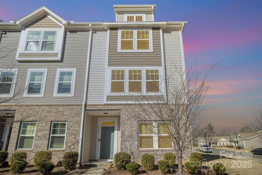 Located in the heart of vibrant downtown Waxhaw, this stunning 3-story end-unit townhouse offers the perfect blend of convenience and modern living. Within walking distance of local shops, dining, and activities. The first floor welcomes you with a bright foyer and an oversized flex room, ideal as a private office or versatile living space. On the second floor, you’ll find a spacious open-concept kitchen with a large island, a cozy dining area, and a comfortable living room, all complemented by a convenient half bathroom. Step out onto the deck to enjoy some sunshine or unwind with a view. The third floor features a luxurious primary suite with a double vanity, a walk-in closet, and an en-suite bathroom, alongside a second bedroom with its own attached full bathroom. Additional features include a pull-down attic, a 1-car garage with a 4 car driveway, and ample street parking. Enjoy low monthly HOA fees!