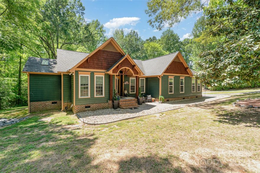 All Showings will begin again on Monday 7/29!! Welcome to this stunning single owner home in the highly sought after Indian Land Community. This beautifully updated property sits on 2 serene acres with so much privacy! The primary bedroom has a large walk in closet & en suite bathroom with 2 additional spacious bedrooms. The property includes lofted ceilings in the living area with so much natural light. A gas fireplace & an additional family room with an office space attached. Enjoy ample storage space with a large pantry & walk in laundry room. Stepping out of the back door you will walk onto a large wrap around porch that overlooks the fenced in backyard space. This property includes a new HVAC system installed in 2023 with new ductwork, a 30 amp RV hook up, a recently pumped septic system & a storage building with power installed that would be a perfect workshop! This is a RARE opportunity to own a meticulously maintained home in a prime location.