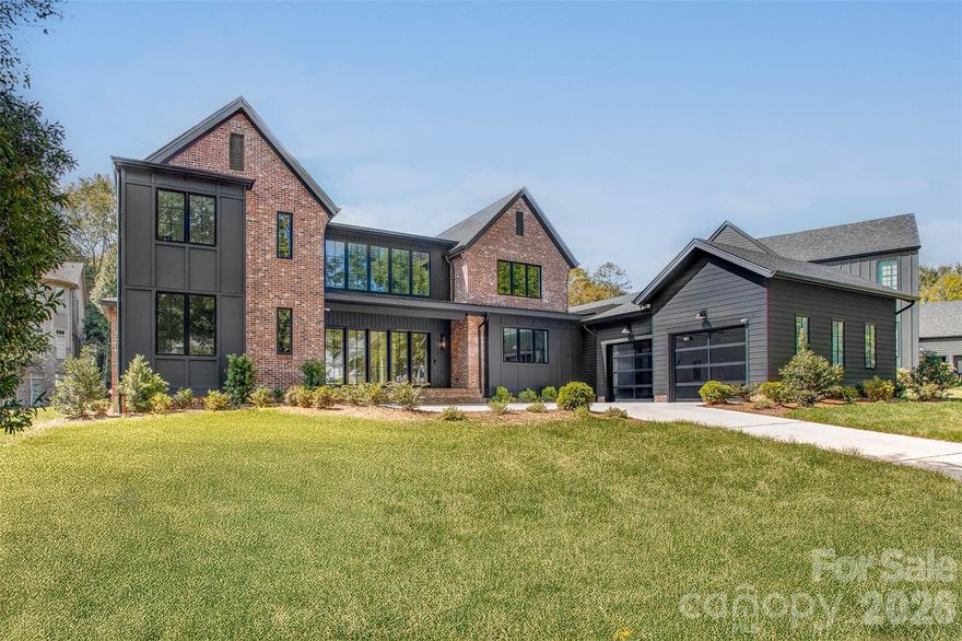 Stunning new construction featuring a modern design and a European-style kitchen with state-of-the-art appliances. Enjoy a screened porch with a large pass-through window from the kitchen, and a spacious living room with a gas fireplace that opens to a bluestone patio through oversized sliding glass doors. Located in the highly desirable, tree-lined Highgrove neighborhood, offering privacy and an established community feel. This home is conveniently close to top-rated Hawk Ridge Elementary, Community House Middle, and Ardrey Kell High schools. The property includes a generous yard with space for a pool. Each bedroom features its own private bathroom. Professionally designed and decorated by L. Fontana. Additional features include a video security system, remote control of door locks & garage doors, an oversized two-car attached garage with glass doors and an epoxy floor, a separate bonus room, laundry room, mudroom, scullery, and a dedicated library/office.