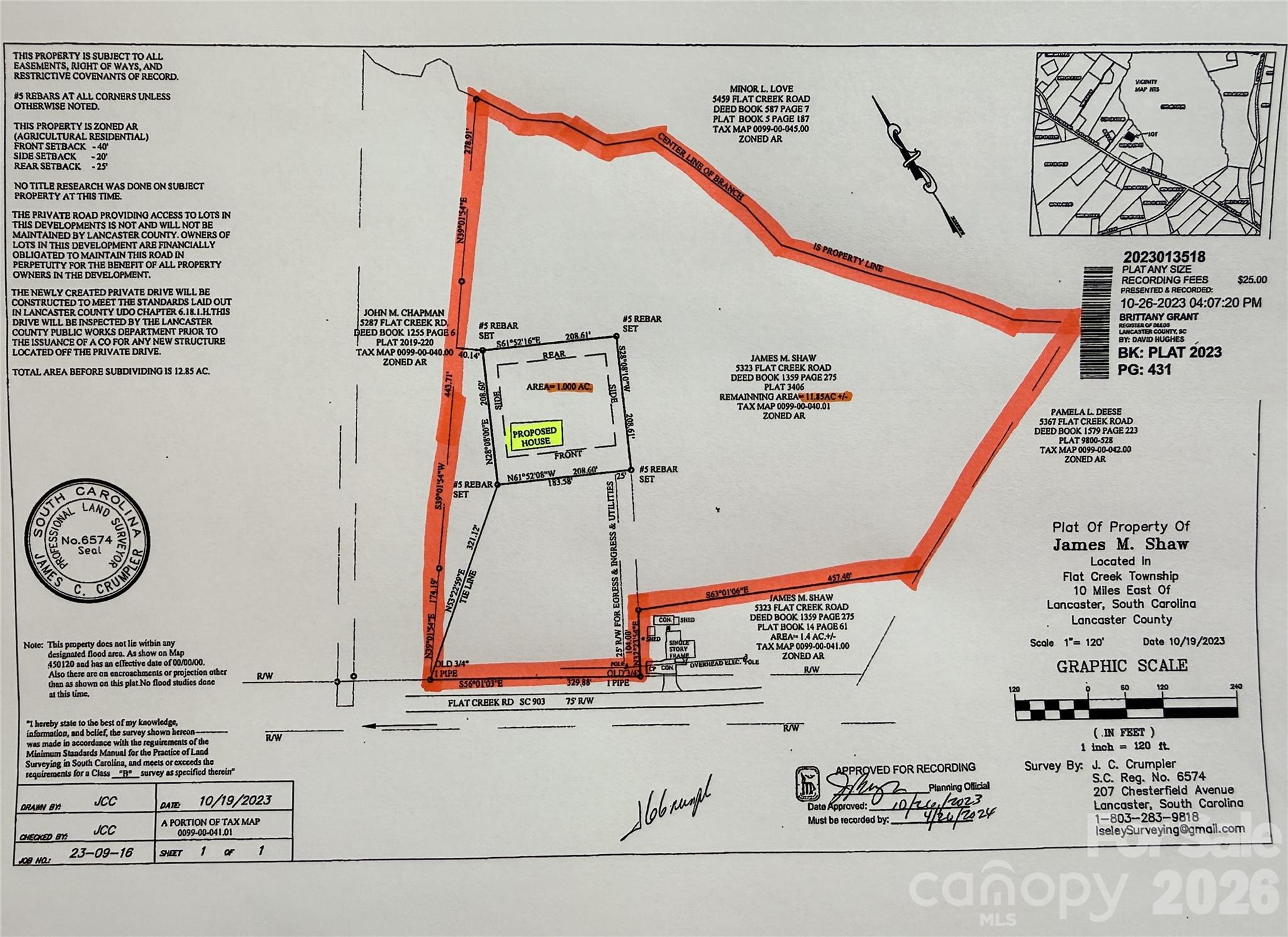 12.85 Acres Flat Creek Road