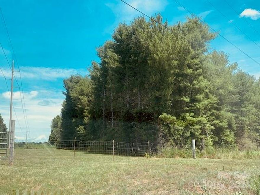 Fantastic land tract   27.86 acres - mostly wooded, with creek across back section of land.  Good frontage on George Hildebran School Road.   Minutes from access to I-40 at Hildebran.  Owner says old mobile home site on front of property.  Great spot to build your dream home in the country.