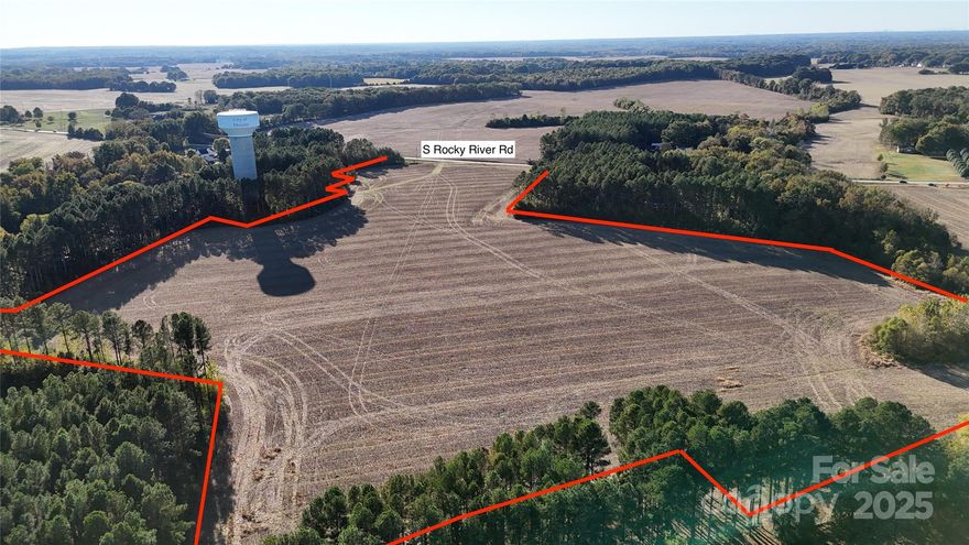 31 +/- acres located closed to the corner of Weddington Road and Rocky River Road. All utilities except sewer is available. Current zoning is R20 (2 per acre). Land is cleared and ready for development or small family compound. Additional 31 acres available adjacent to the property to make one contiguous property.