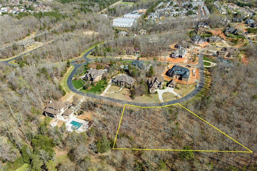 Large 1.35 acre Double Lot in the prestigious Gated Community of Longbrooke. Come and build your home on the Largest Lot available in Longbrooke! This lot offers a great natural slope with plenty of space for a large custom estate to be built with plenty of back yard space for a pool and entertaining space. Located just South of Ballantyne, this community offers exclusive European style estates in a great location. Brand new MUSC hospital being built just minutes away. We have an approved builder who has plans that have previously been approved and built in Longbrooke as well.
