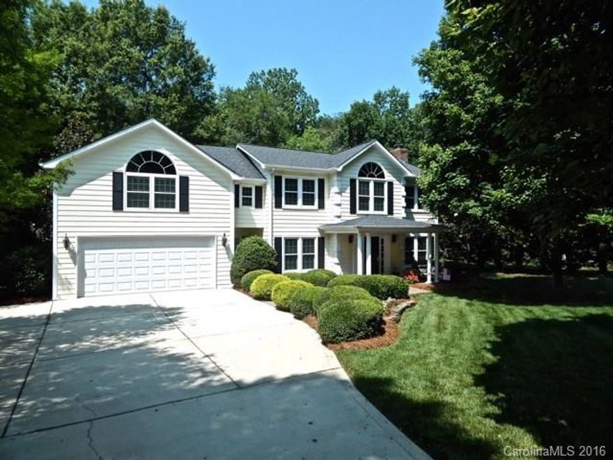 Well maintained home features family room with fireplace that opens into eat in kitchen with tile counters, backsplash, floors and stainless appliances. Separate dining room also connects to kitchen. Large bonus room over garage with built in book shelves, recessed lighting and walk in attic access. Irrigation system in front yard. Back deck overlooks wooded backyard with storage shed.