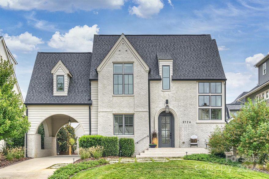 Fabulous European Farmhouse On Prestigious Cramer Pond Dr! Crafted By Grandfather Homes As The Builder’s Own Personal Residence. Enjoy A Fully Fenced Yard With A Heated Salt Water Pool, Spa, & A Covered Terrace With A Wood-Burning Fireplace! Plus, A 2-Car Detached Garage & A Bonus Room With A Kitchenette Above The Porte Cochère! Inside, The Open Floor Plan Flows Effortlessly From The Cozy Family Room To The Gourmet Kitchen, Featuring A Large Island, Thermador Appliances, A Walk-In Pantry, & A Mudroom With A Built-In Drop Zone. On The Main Level, You’ll Find An Office Or Guest Suite With A Full Bath—Perfect For Working From Home Or Hosting Guests. Upstairs, The Primary Suite Boasts A Spa-Like Bathroom With Dual Sinks, A Soaking Tub, An Oversized Tile Shower, & A Walk-In Closet. Beautiful Oak Floors, Custom Landscaping, Soft-Close Cabinetry, & Heavy Trim Work Complete This Exceptional Home. Don’t Miss Your Chance To Own One Of The Most Stunning Properties In Plaza Midwood's Cramer Pond!