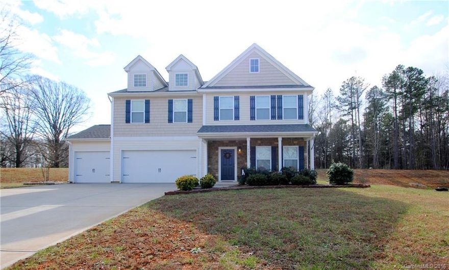 Don't wait to build. This home is Stunning Craftsman style home situated on almost one acre. Picture perfect loaded w/upgrades. Open floor plan, kitchen w/granite, tile backsplash and stainless appliances. Bar area & breakfast area. Gleaming hardwoods throughout main w/exception of study. Spacious master retreat w/sitting area. Glamour Bath & Master closet w/all the bells and whistles. 3 additional BR's and bonus. Huge deck over looking private back yard. 3 car garage. Minutes to I 485.