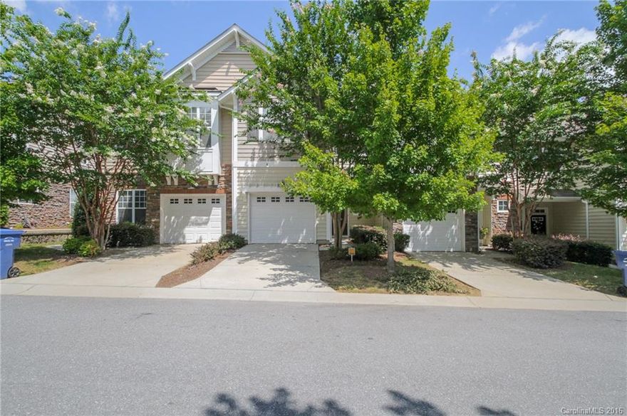 Upgraded townhome in sought after Whitley Mills! Hwds in most of main level, upgraded kitchen- stainless appliances and granite countertops. 10 ft ceilings on 1st floor! Master with trey ceiling, dual sinks, oversized tub, upgraded shower and walk in closet. Spacious bedrooms upstairs with ample closet space!  Relax on the screened porch with secluded back yard area. Conveniently located with easy access to I-77, local shopping. Ft. Mill Schools and low taxes! Can close quickly! Fridge stays.