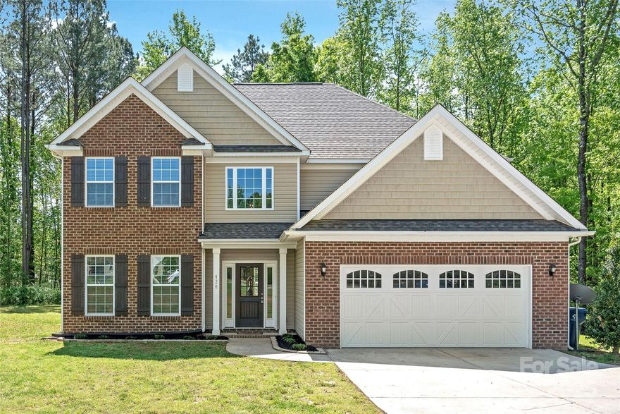 Welcome to this 5 bedroom home offering tranquility and convenience — just 15 mins from shopping and dining. Situated on over 2 acres, this like-new home features a 2-car garage and grand 2-story foyer that opens into an open-concept floor plan. The kitchen boasts granite countertops, a breakfast bar, stainless steel appliances, and timeless cabinetry — all flowing seamlessly into a large great room with a cozy fireplace. A formal dining room provides a great space for gatherings, and the main level also includes a bedroom with access to full bathroom, plus a dedicated study — ideal for working from home or creating a reading nook. Upstairs, the luxurious primary ensuite offers spa-like amenities and generous walk-in closet. 3 additional large bedrooms provide flexible living space for family, guests, or hobbies. Enjoy the private backyard for relaxing or entertaining, all in a serene setting with plenty of space and fresh air. Waiting for Septic Permit from county.