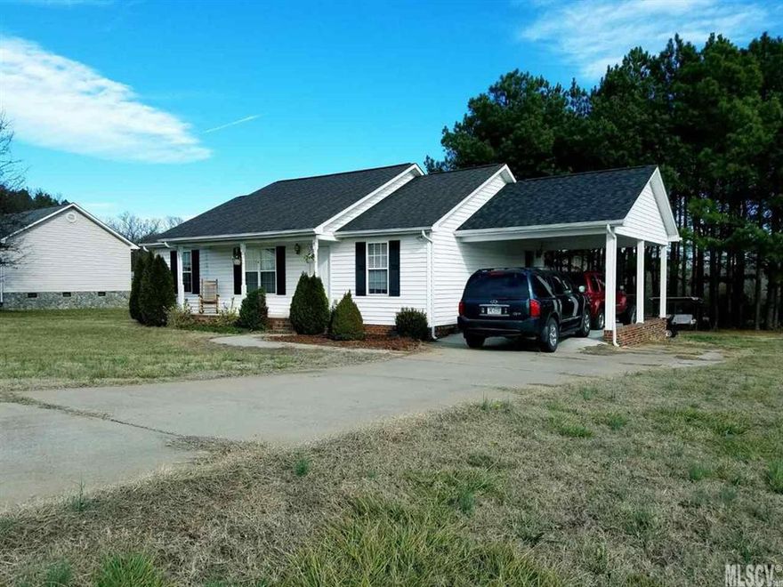 Cute & Cozy, 3 BR, 2 BA ranch in Terrace Estates. Split bedroom floor plan, open living space. Laundry on main. New laminate flooring in the 2nd BR. Attached Carport with additional parking space. Large private back yard with a nice grove of pine trees. Outbuilding & fenced-in dog lot convey.