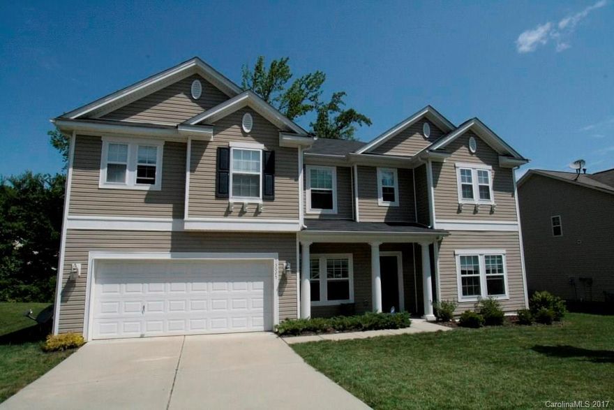 Priced to sell! This 4 bedroom home features big spaces, a huge master bedroom & bath, including an extra large walk in closet. Downstairs is open, especially the kitchen and great room.  Home office on first floor, could be enclosed to create a downstairs bedroom.  Upstairs bonus room, large laundry room, roomy hallway.  All bedrooms are generous in size.  Minutes to 485, grocery, University area, takes about 20-25 minutes to get to center city area. Newer carpet installed in 2015. Ready to go!