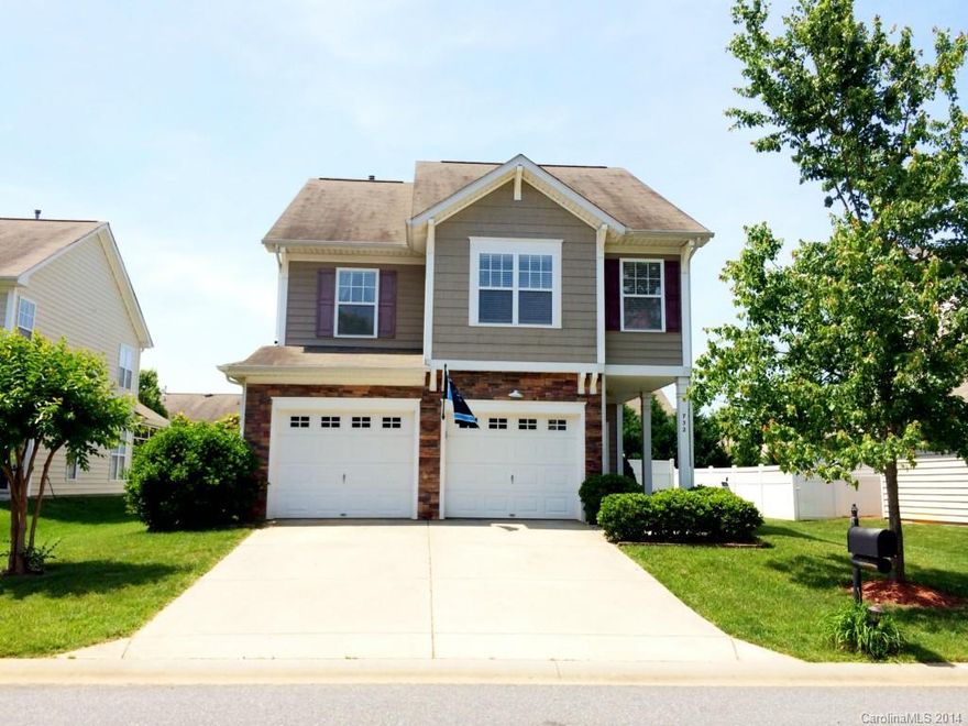 Wonderful 3 bedroom home in Ridge Pointe. One of the more desirable neighborhoods in Rock Hill. This home features a large master bedroom suite, Walking distance to the community playground, pool and clubhouse. Fenced back yard. This community features walking trails and is within a brief distance of the YMCA acquadic center and elementary school.