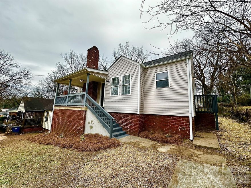 This beautifully updated, move-in ready, 3 bedroom 1 bath 1001 sq ft home, blends modern convenience with classic charm!  As you enter the covered front porch, you will find this is the perfect place for relaxing and enjoying the great outdoors! Your light-filled living room welcomes you into the home, with luxury vinyl plank flooring and a decorative-only fireplace! A ceiling fan adds a special touch. Accented with neutral paint, you will find this abode offers a bright and airy feel!  You will fall in love with the fully-updated kitchen, complete with a black appliance package (refrigerator, dishwasher, range and over-the counter microwave), sleek white shaker cabinets and matching quartz countertops as well as modern fixtures. There is also access from the kitchen to the unfinished basement and side yard. The basement offers storage and washer/dryer connections. The back yard offers a partially fenced area where you can enjoy outdoor activities with friends and family. You will find two bedrooms on the main level, with easy access to the recently updated hallway bathroom. Such upgrades include a tub/shower surround, toilet, quartz vanity and modern fixtures. On the upper level, you will find a cozy, carpeted attic/loft/bedroom space.
Conveniently located just minutes from Downtown Winston-Salem and major highways, this home offers easy access to restaurants, shopping and more!