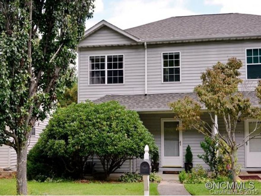 HUGE VIEW, GARAGE, AFFORDABLE PRICE.  This Haw Creek area Townhome is a dream come true with the amazing view, easy access and abundant storage.  Excellent condition, 2 bedroom, 2.5 bath, no maintenance home.  Wonderful investment or primary residence.  Popular Haw Creek location close to downtown Asheville, Mall, Restaurants.  Showings after 3:00 pm only until 7/30/15 please.
