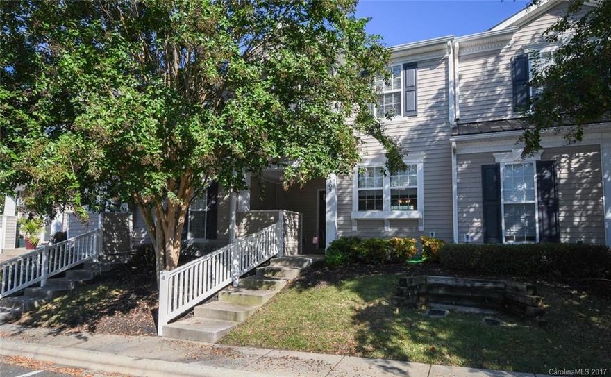 Fabulous spacious town home shows like new! Features 3 bed, 2.5 bath, a fireplace in the family room, new wood tile throughout the first floor and new carpet on the second floor, new water heater.  Community Club House and pool!Conveniently located off Hwy 160 near Ballantyne and shopping.