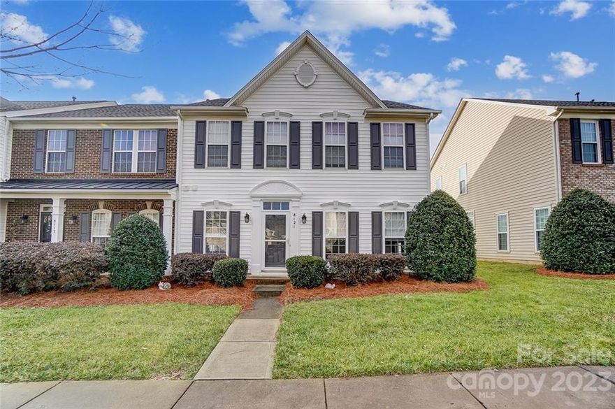 Welcome home! This well maintained end unit has a primary BR on the main floor and is located in desirable Gilead Ridge of Huntersville! Features include hardwood floors on the main, a DR w/tray ceiling, kitchen w/Corian counter tops, glass backsplash, SS appliances, corner under cabinet lighting, a two-story great room w/gas log fireplace & access to the Trex rear deck. The primary bedroom suite is just off the great room. Make this room your oasis after a long day at work! Lay back & soak or relax & wash your cares away in the tiled garden tub or frameless glass shower. The en suite also features double vanities, plenty of storage & a large WIC. Upstairs you will find a large loft perfect for game nights, football Sundays, book club meetings, etc. Endless possibilities! You will also find two additional bedrooms & a full bath located on the upper level. Community has a pool & is located 10 minutes from Birkdale & Lake Norman access & 25 minutes from the airport & uptown Charlotte.