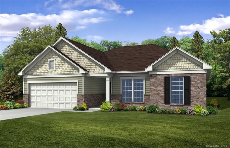 Beautiful open ranch plan with gourmet kitchen, fireplace, tiled shower with seat, screened in porch and hardwoods throughout main living areas.  Ready for a mid November completion.  Grand Opening pricing!