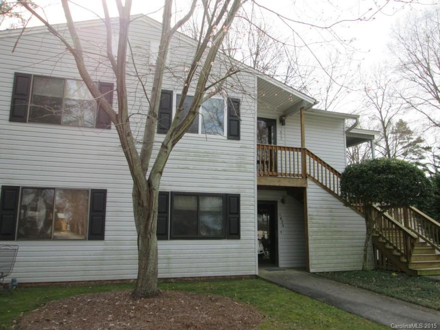 Lots of nice new laminate flooring, fresh paint, move in nice!! Master has 2 closets. Kitchen has breakfast area, large pantry, all appliances. Dual pane windows (3 yrs old) and window treatments. Large covered deck with storage. Located just 2 minutes from I-77. Location Plus!! CREDIT UNION may offer loan option for purchase.