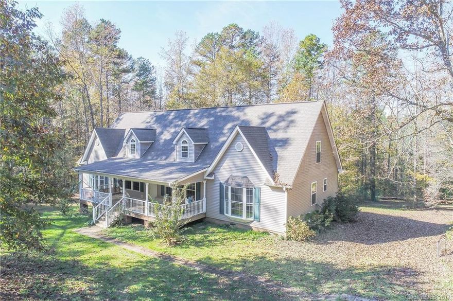 Incredible Fort Mill property situated on 2 acres of privacy!  Main floor features large Master Suite with two walk-in closets and separate garden tub w/ shower.  Kitchen offers new appliances, island and semi-open to dining and living areas.  Main floor also has two additional bedrooms and laundry. Second floor features two bedrooms with walk-in closets and flex room.  Tons of space and privacy!