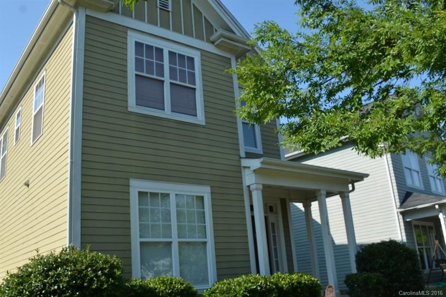 Beautiful move-in ready home under 2 miles from the center of Uptown! Walking distance to NC Music Factory & Brightwalk. Freshly painted versatile color throughout. Pine hardwood floors recently resurfaced. Large great room with fireplace flows nicely into ample breakfast area & large galley kitchen with gas range & oven, tons of cabinets & counterspace. Front porch is large enough for relaxing, rear patio is ideal for outdoor living. The corner lot has a side yard common space adjacent to lot.