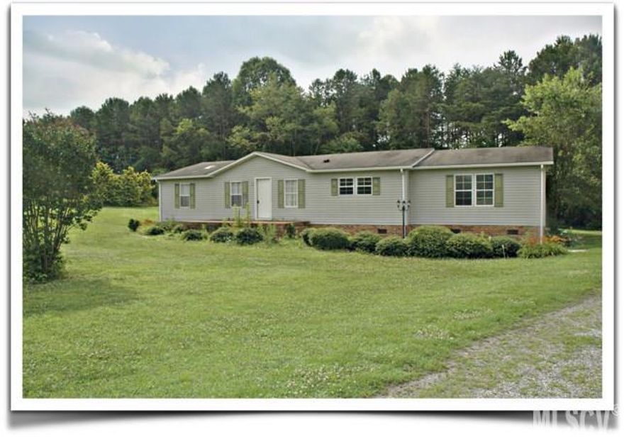 Spacious 3 bedroom 2 bathroom one-level home on 2+ acres. Conveniently located to Hickory and HWY 16. Large living room offers vaulted ceilings and a fireplace. Master bedroom just off living room features large bathroom with garden tub and walk-in closets. Kitchen features tons of cabinet space with island for additional workspace. 2 additional bedrooms with large closets and a separate laundry room. Enjoy the peaceful setting on the large 2-level deck. Outbuilding also offers additional storage.