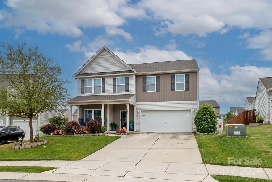 Welcome to 1208 Ettrick Ave, a stunning home nestled in the highly sought-after Newport Lakes community in Rock Hill, SC. This vibrant neighborhood boasts two serene lakes and playgrounds. The property sits on a spacious 1/5 acre lot and features 4 bedrooms, including a flex room & full bath on the main level, and a formal dining room adorned with elegant hardwood floors. The large kitchen comes with a walk-in pantry and opens to a breakfast area that leads to a newly enclosed sunroom, offering a cozy spot for relaxation. The fully fenced backyard is equipped with a patio designed for outdoor entertainment. Upstairs, the owner’s suite impresses with his and her walk-in closets, a sitting area, and an ensuite bathroom with a shower and garden tub. Additionally, there is a versatile recreational room on the second floor, perfect for a home theater or other entertainment space. This home offers the perfect blend of comfort & style, with ample space for all your needs. In-ground Irrigation