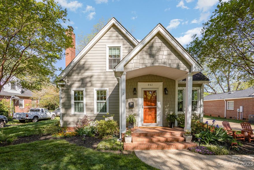 Multiple offers received.  Please submit any offers by 4 PM Sunday 4/16.  

This beautiful home in the heart of all that Rock Hill has to offer, is oozing charm, and character!  Original hardwood floors throughout the main level, tile in the kitchen and bathroom, beautiful moldings in the living room and dining room. Gas logs in the living room fireplace for chilly evenings. Two bedroooms, full bath, dining room, kitchen and  flex space complete the main floor. Upstairs is a beautiful primary suite with loft, newly renovated bathroom, and flex space, perfect for a nursery, or office.  The backyard features a beautiful paver patio, large pecan and holly trees, and a huge electrified shed all within the confines of a white picket fence.  Many upgrades have been done over the last 8 years including a roof, hardieboard siding, paver patio, new hot water heater, new HVAC (1 unit), new windows, and more!  Close to Winthrop Lake, Winthrop University, shops, restaurants and breweries.