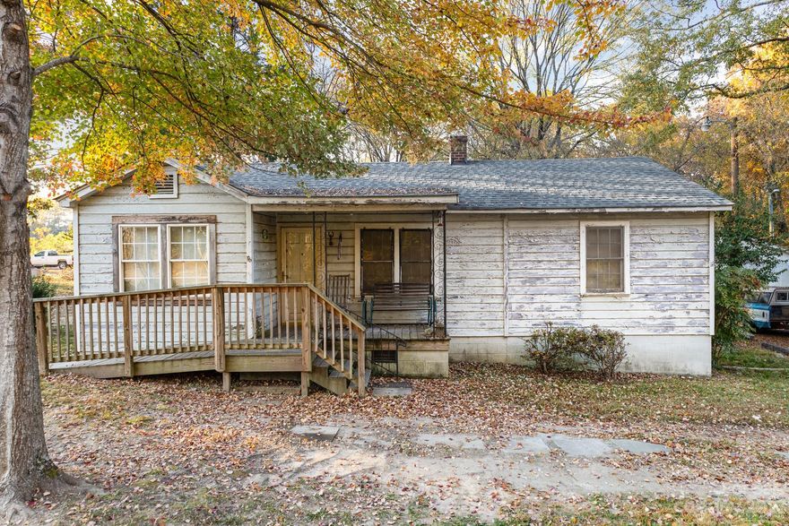Ranch home on 1.14 Acre lot in Charlotte with no HOA. This home sits on a B2 zoning lot, but has been used as Residential for the entirety of its usage by current seller. Home is being sold AS IS, where is but does have roof and HVAC installed within the last 3 years.