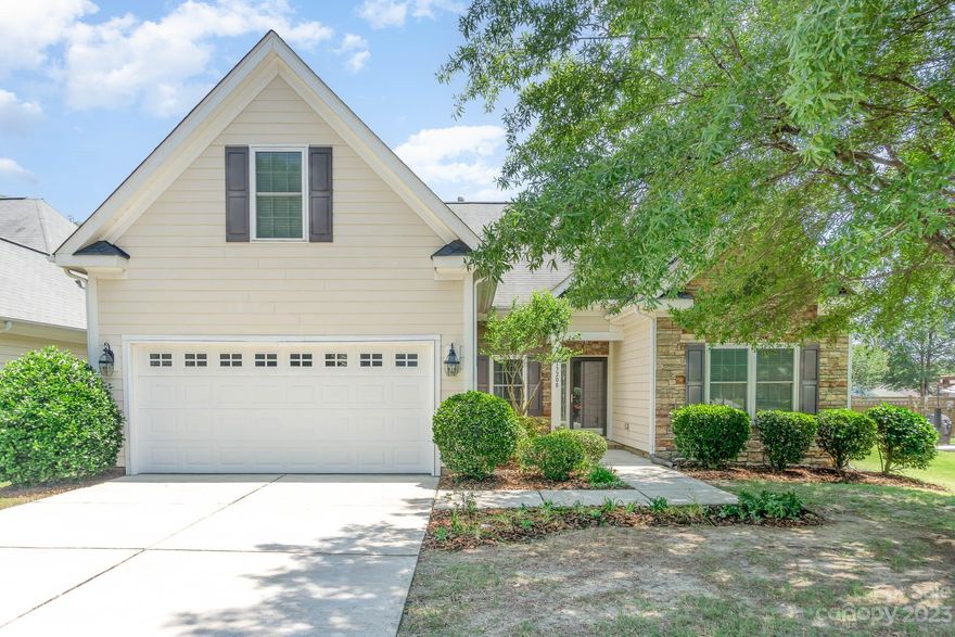 Truly low maintenance living at its best; HOA takes care of lawn mowing so you can enjoy your weekends! Ideal ranch layout, open floor plan, high ceilings, & lots of natural light.  Spacious kitchen with rich wood cabinetry, durable solid surface counters, & stainless appliances. Great classic details; recessed lighting, crown molding, hardwood floors, & trey ceilings. Desirable split bedroom layout, very private owner’s suite complete with dual vanity sinks, garden tub, & spacious walk-in closet. Upstairs bonus room is that perfect “extra” space; could be home office, play space, or movie room. Beautiful rear sunroom with Eze Breeze windows so you can enjoy the outdoors all year round. Move-in ready with fridge, washer, & dryer included. Walk to Eastfield Village restaurants & shops. Just minutes to 485 outer circle, I-85, & I-77; great access to anywhere in Charlotte & surrounding areas.