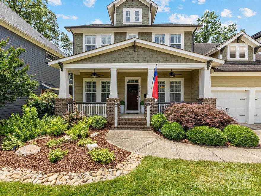 A must-see for the ultimate walkable lifestyle! This quality-built, craftsman home is located in the highly sought after Dilworth neighborhood. It’s close to everything you could need & want. It's close to Uptown, both major hospitals, the new medical school, etc. With this location you can walk, bike or take the light rail to almost anywhere you need to go. Restaurants, breweries, grocery stores, shops, doctors, & dentists just steps from your front door! The covered back deck overlooks the backyard w/ mature trees behind the property providing privacy. Inside you'll find an open layout perfect for everyday living & entertaining. The kitchen features an island, quartz countertops, & stainless steel appliances flowing into the living room. The primary suite offers a spa-like shower & large walk-in closet. Other features include a huge walk out attic & front circular driveway. It's urban in the front, but offers serenity & privacy in the back…the best of both worlds here in Charlotte!