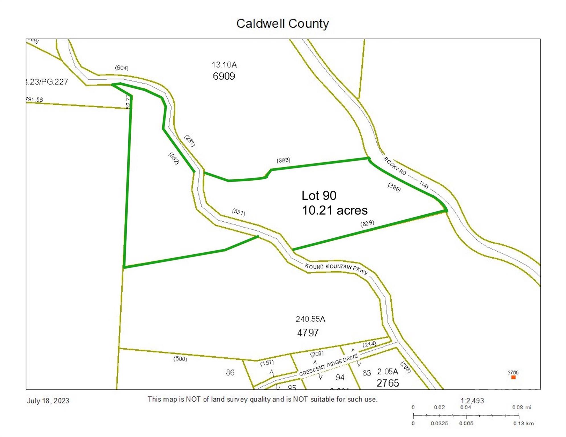 10.21, acres Lot 90 1981 Round Mountain Parkway 90
