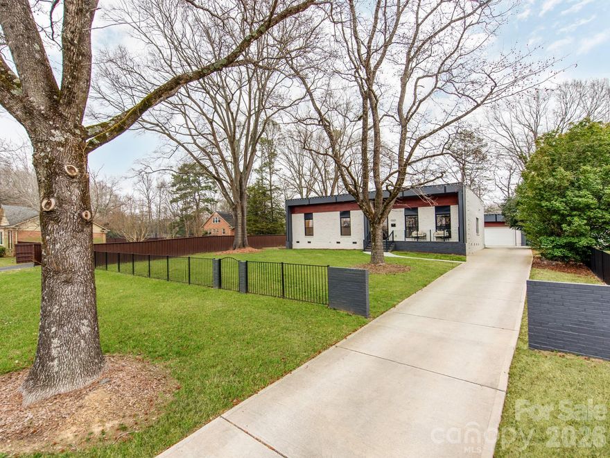 Experience Luxury in this Great Modern Detached Home in the Heart of South Charlotte! Everything Like New From Top to Bottom with Properly Permitted Professional Build in 2022. Property is Move in Ready to Today's Standards Including Oversized Detached 2 Car Garage. Fabulous Open Concept Kitchen with Soaring Vaulted Ceilings, 42" Soft Close Solid Wood Cabinets, Stainless Steel Fridge / Freezer, Built-in-Appliances, Custom Backsplash and High End White Quartz Countertops with Waterfall Edge Island. Truly Large Primary Suite with Walk in Closet, Oversized Bath, Tall Ceilings and More! Your Open Concept Living Area and Outdoor Entertaining Space is Sure to Impress Friends, Family and Guests on Any Occasion! Outdoor Entertaining Attached Patio and Space for Fire-Pit Area to Enjoy and Make Memories for Many Years to Come! Enjoy9 Your Over 1/2 Acre Lot or Walk Out Your Front Door to the Great Local Park Rd Park and Recreational Area. Bike to Your Favorite Bars and Restaurants Nearby Too! Energy Efficient Windows and HVAC. South Park Mall is Top Tier Living in Charlotte. So Friendly - One of Charlotte's Premier Communities!