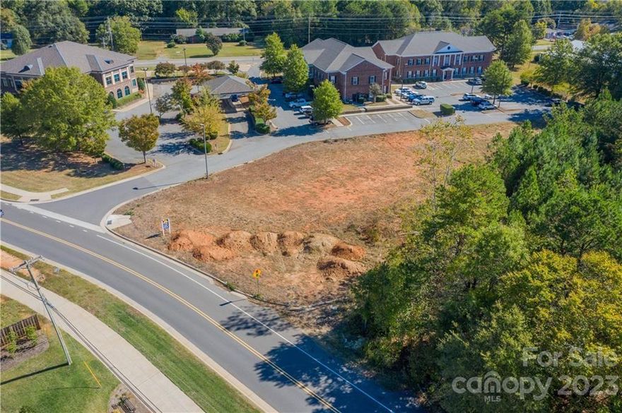 1.1 acre site. Located one lot off of  well traveled Catawba Ave. in Cornelius, NC.  Property currently has Town Approval for 12,000 feet of office.  Catawba and Nantz Rd is a lighted intersection with several other commercial and residential properties in the immediate vicinity.