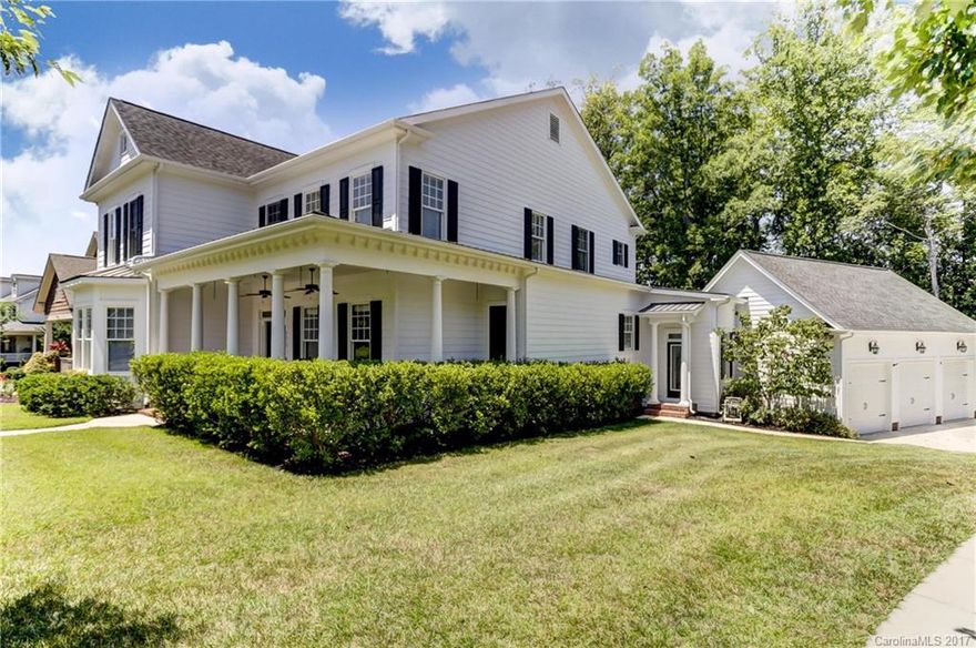 Custom Home on a Wooded Lot with a Wrap  Porch Overlooking Park. Office w/bay window. Formal Dining Room w/heavy moldings. Wide-plank hardwoods on main. WOW Kitchen: pantry, glazed cabinetry, custom island/bar, granite  & Premium SS. Family Rm w/ conferred ceiling, & fireplace, Master with stunning tile shower & granite. Media & Bonus. Proj TV, surround sound equip & full house sound system stay w/ this home. Baxter offers shops, restaurants & great amenities. Fort Mill Schools. Minutes to I-77!