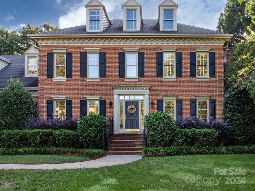 This stunning residence in Providence Country Club boasts a brand new heated saltwater pool, spa, and firepit, all overlooking the pristine golf course. Recent upgrades include refinished hardwood flooring and newly installed hardwoods on upstairs landing, fresh interior paint, and renovations to the powder room, secondary baths, and master closet. Traditional floor plan with spacious eat in Kitchen with large island. Living room opens to Family room for great flow. Screen porch overlooking large backyard. Additional features include a Tesla charger and an Aquasauna whole house water filter system. Experience luxury and comfort in every detail of this beautifully updated home.