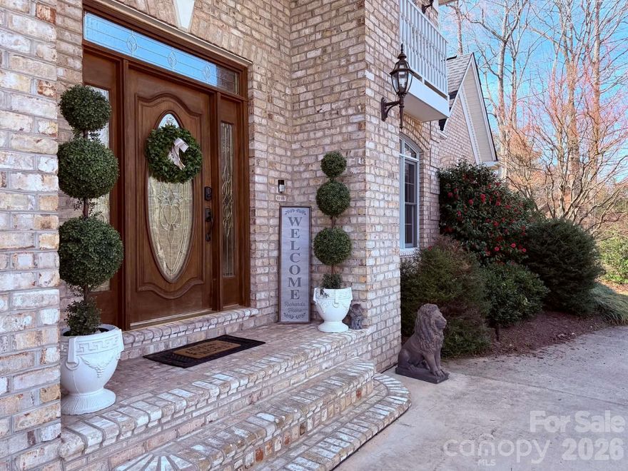 STONECROFT ESTATES!!! Stately All Brick 4BD 4BA in sought after Stonecroft Community! Beautiful blooming perennials and flowering trees decorate the outside of this grand home. Enjoy stunning views of a pinnacle point of Lenoir, Hibriten Mountain! Hibriten Mountain displays seasonal nighttime illuminations enjoyed from an excellent vantage point of this home! Convenient to Lenoir and a short drive to neighboring cities and the High Country! 2 Story Columned Entrance leads into view of a grand staircase and main floor with gleaming hardwood floors! Living Room has beautiful woodwork, and gas fireplace. Spacious kitchen with beautiful cabinetry providing ample storage! Large kitchen island and induction cook top! 2 dining areas on this level, secondary bedroom, full bathroom and office space. Follow grand staircase to upper level providing 2 additional bedrooms, another full bath, primary ensuite with additional laundry services! Enjoy spacious primary bedroom with attached spa like bathroom! Lower Level has additional finished space, another full bathroom and large laundry room! This Grand Home is ready for You! Agent is related to seller.