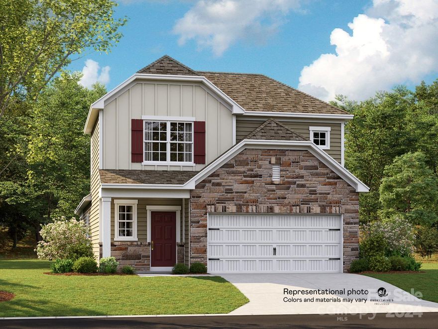 This new two-story home features a generous open floorplan shared between the kitchen, dining and living areas on the first level, leading directly out to the rear patio for outdoor relaxation. There is a first-floor owner’s suite with a full-sized bathroom and large walk-in closet. Upstairs is a spacious loft for additional shared entertainment and a secondary bedroom for versatile needs. Completing the home is a two-car garage.