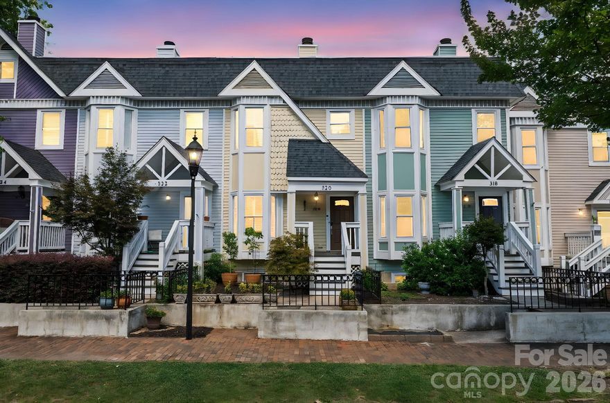 Charming 3-Bedroom, 3-Bathroom Tri-Level Townhome in the Heart of Charlotte’s Historic Fourth Ward!

Welcome to this beautifully maintained townhome offering the perfect blend of comfort, style, and location. From the inviting covered front porch, step inside to a bright and spacious family room featuring gleaming hardwood floors, abundant natural light, and a cozy gas fireplace. This versatile space is large enough to accommodate a sitting area, study, or reading nook, making it as functional as it is welcoming.

The main level flows seamlessly into the dining area and well-appointed kitchen. Designed with the home chef in mind, the kitchen boasts stainless steel appliances—including a gas range—ample cabinetry, and a layout perfect for both everyday living and entertaining. Just off the main level, a large private deck expands your living space outdoors, offering the ideal setting for grilling, dining al fresco, or hosting friends and family.

Upstairs, you’ll find two bedrooms and two full bathrooms, including a bright and spacious primary suite complete with its own private bath and walk-in closet. The lower level provides additional flexibility with a third bedroom and full bathroom—perfect for a guest suite, home office, or media room.

The lower level garage offers plenty of space for parking and storage, accommodating most vehicles with ease while still leaving room for bikes, tools, or seasonal décor. There is also space for a second car in the driveway and street parking is readily available. A storage shed has also been built for additional space.

Located in one of Charlotte’s most desirable neighborhoods, this home puts you right in the center of the vibrant Fourth Ward. Enjoy tree-lined streets, charming parks, and a welcoming community atmosphere—all while being just moments away from Uptown’s dining, shopping, entertainment, and cultural attractions.

Don’t miss your opportunity to own this spacious, move-in ready home that combines urban convenience with neighborhood charm. Make sure to view the community courtyard, which is part of the Fourth Ward Garden Tour every year. Potentially assumable VA loan at 2.75% interest rate, too!