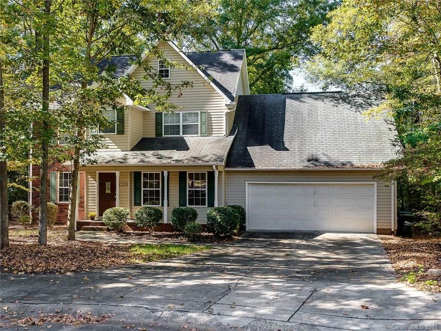 Wonderful home in picturesque and desirable neighborhood. 3 bedrooms, 2 1/2 baths. Quiet cul-de-sac location. Large family room with fireplace. Big breakfast area in kitchen. 2 car attached garage. Front porch and rear deck. Close to shopping and dining.