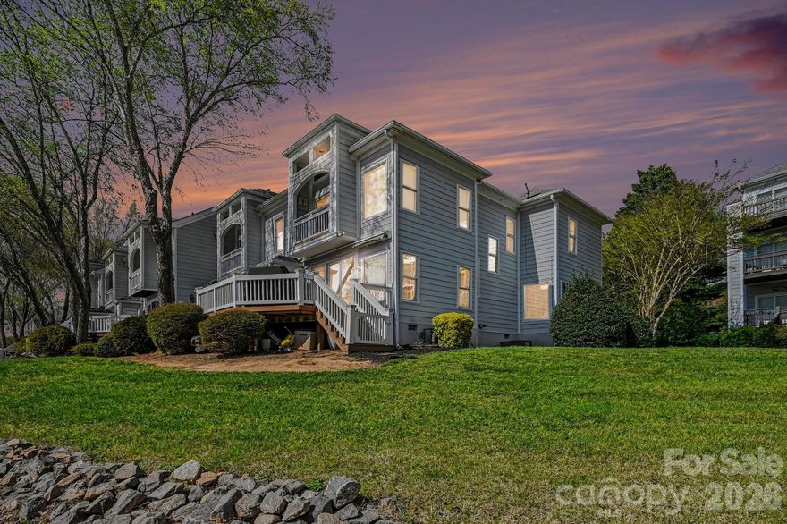 Stunning waterfront end-unit, two-story condo—truly one of the most exceptional residences to come to market on Lake Norman.
This 3-bedroom home showcases expansive, unobstructed water views from nearly every window, creating a light-filled, serene living experience. All windows and patio doors have been replaced, truly making it truly move-in ready

Designed to maximize the setting, the open-concept floor plan offers breathtaking lake views throughout—an unmatched perspective rarely found in any other layout. Step outside to the back patio, where Trex decking provides the perfect space for waterfront dining—positioned incredibly close to Lake Norman’s shoreline.

The primary suite is a private retreat, featuring a spa-like ensuite bath and its own waterfront balcony—ideal for morning coffee or evening sunsets.
High-end finishes include ¾” site-finished hardwood floors, and a blend of quartzite, granite, and marble throughout. From the moment you enter, you’re greeted with a true “wow factor,” with sweeping views of the lake and marina.
Additional upgrades include a tankless water heater relocated to the crawl space, allowing for enhanced deck storage and the ability to create a weather-protected outdoor entertainment area.

Resort-Style Community Amenities include a private marina, sandy beach, pool, tennis courts, clubhouse, and fitness center—Close to the Mecklenburg County Greenway, as well as the shops and dining at Birkdale Village. Enjoy waterfront dining at Lake House Wine Bar & Grill or explore boating opportunities at Kings Point Marina, with Carefree and Freedom Boat Club conveniently nearby. (Membership are extra) 

Perfectly positioned just above the shoreline, this home redefines waterfront condo living on Lake Norman.

Lake Norman Water 
Back Awning/ 3-zone Sonos/TV on Back deck all convey

For the right offer, sellers are willing to include a deeded boat slip—enhancing the ultimate lake lifestyle.
