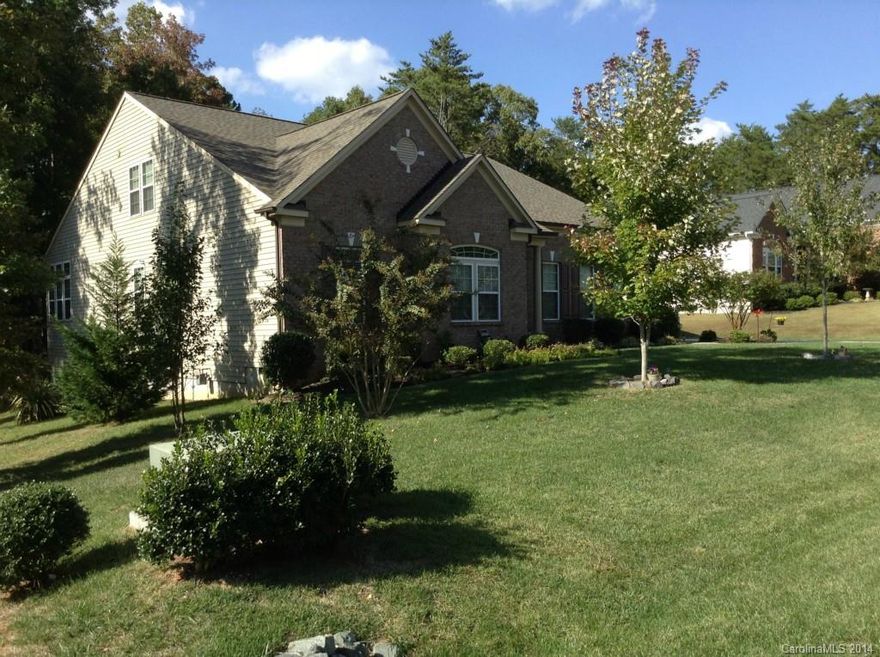 Highly desirable and hard to find Ranch with open floor plan, three bedrooms (split plan) and an office on the main floor. Sellers wisely added a full bathroom upstairs with the bonus room for a great flex space. Kitchen is open to Great room with granite,42" upper cabinets and newly tiled backsplash.Large Master with two walk in closets. Stone fireplace with gas logs is see-thru to sunroom. Backyard is fenced, has a deck and a stone patio/firepit. Lot extends past fence and is very private.