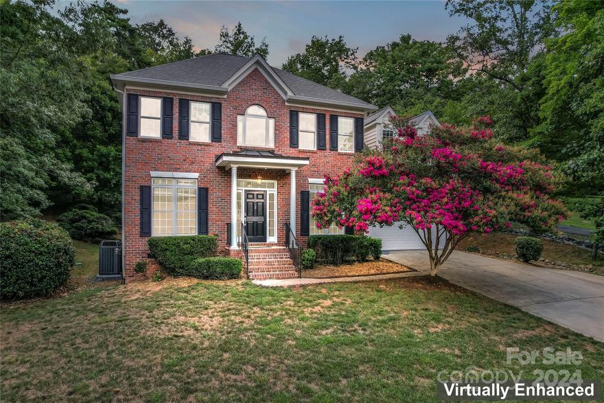 Your new home is waiting in Farmwood North! This stunning two-story home boasts a freshly painted interior, new carpet & smart home features including lighting, fridge, oven, entry door locks, thermostats, doorbell & ring security cameras managed by a Samsung smart hub!. Step inside to find an open layout that is perfect for entertaining & everyday living. A 2 story foyer flanked by an office & formal dining room with tray ceiling leads to the well appointed kitchen & breakfast area. The kitchen opens to the great room with gas log fireplace & plenty of windows providing natural light. Upstairs you will find the generous size primary bedroom  with private bath & a walk-in cedar lined closet, two additional bedrooms, a hall bath, and a spacious bonus room. The 0.82 acre lot offers plenty of space for outdoor activities or relaxing on the patio & enjoying views of the wooded back yard. The climate controlled 2 car garage features  an epoxied floor, storage lofts & 80 amp EV charger.