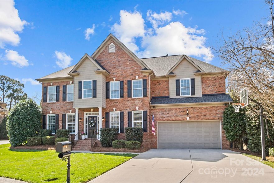 Charm meets convenience in this updated 2-story brick home on a quiet cul-de-sac in the heart of SouthPark! Exceptionally maintained & move-in ready! The thoughtfully updated kitchen w/ quartz countertops & SS appliances is the center of this bright open floor plan which overlooks the family room w/ gas fireplace & inviting sunroom. Private office includes built-ins & beautiful French doors. 2nd floor features a spacious primary suite w/ double vanities, dual-headed shower, soaking tub & walk-in closet. 3 additional upstairs bedrooms w/ ample closet space & attached bathrooms. 2nd floor laundry & bonus room. 9’ ceilings throughout. Walkup attic w/ abundant storage. Incredible outdoor living w/ 2 patios, gas firepit & spacious fenced backyard. Oversized 2-car garage with workshop/storage area & utility sink. Updates include new roof (2022), carpet, paint, light fixtures, encapsulated crawl, & air filtration system. Conveniently located in S CLT, accessible to Uptown, CLT airport & more.