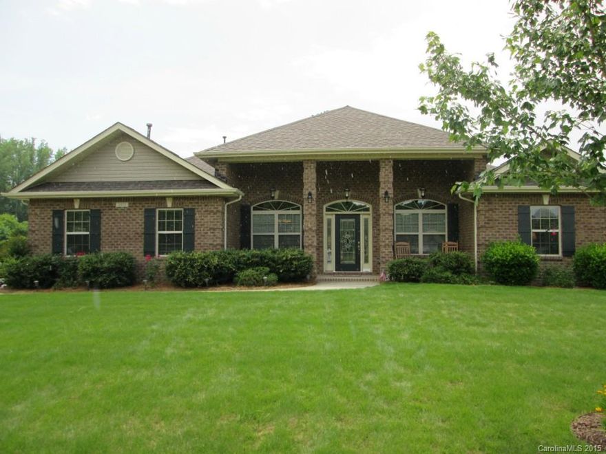 SOUTHERN LIVING AT IT'S BEST!  "FULL" brick ranch with 4BR/2BA is beautiful Inside and out Split plan has his and her closets in the master and double granite sinks in bath. TODAY kitchen includes all appliances, TV mount above gas log fireplace in family room. Screened porch, fabulous, black metal fencing in back yard, irrigation system. MUST SEE, MUST HAVE! 1 YR AMERICA'S PREFERRED HOME WARRANTY IN PLACE