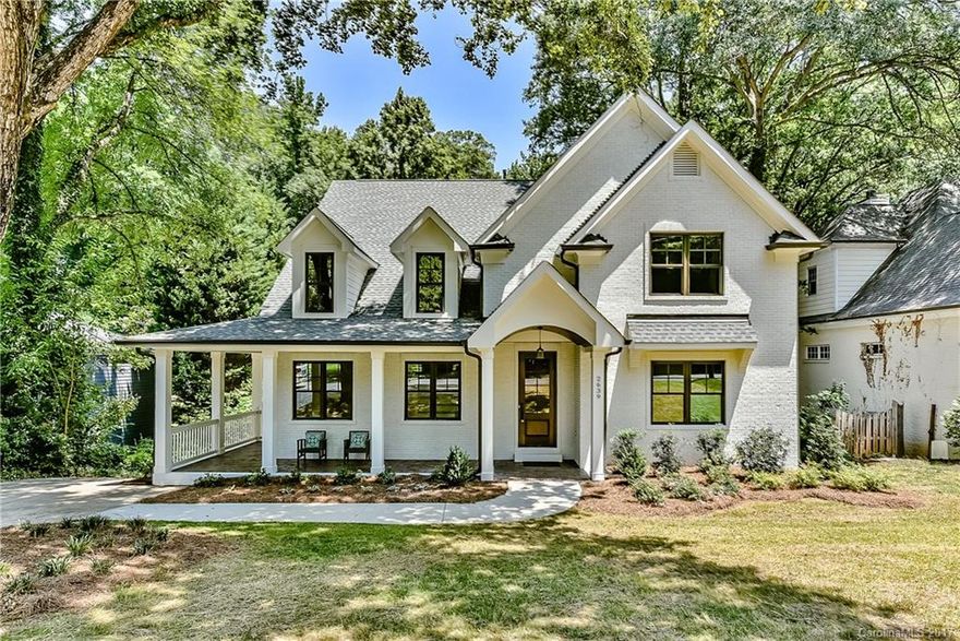 Walk to Freedom Park from this Myers Park home built by Lineberger Building Group. Interior features include over 5000 square feet of living space, professional design,high ceilings, 4 inch hardwood floors, custom cabinetry, Open living, dining and gourmet kitchen, with Carrara Marble countertops  & 48 inch Thermador gas range, pantry and butlery. Master suite up with huge walk-in closet, laundry room upstairs. Finished basement.