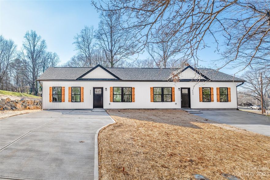 New Construction duplex, great investment opportunity! Two units, each unit is 2 bedroom 1 full bathroom. Open concept living room and kitchen offers an easy flow! Elegant kitchen with upgraded fixtures, white shaker cabinets with soft closing drawers, quartz countertops, white subway tile backsplash. Stainless steel appliances are included! Luxury vinyl flooring throughout. Board and batten front and lap siding around, cedar shutters. Builder will include a 2-10 Home Warranty.