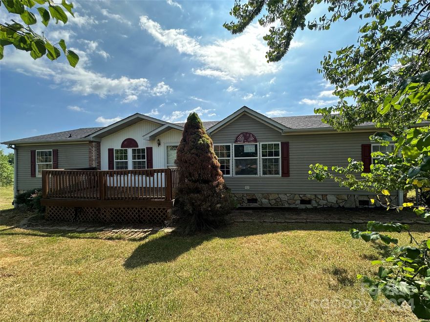 Spacious doublewide on 1.3 acres in Wilkes County. The home features 3 bedrooms, 2 bathrooms, and over 1,600 square feet in HLA. The spacious kitchen has an island and includes all appliances. The primary suite has trey ceilings, built-ins, and a bathroom with dual vanities and a soaking tub. Large deck to the rear + outbuildings for storage. HUD Case #3387-400630. Sold FHA insurable with repair escrow, subject to buyer appraisal. Property owned by US Dept. of Housing and Urban Development. Sold AS/IS without repairs or warranties. Seller, its agents &/or assigns make no representations or warranties as to property condition. Buyer & their agent to verify all information including schools, HLA, & all systems. Seller may contribute up to 3% for buyer’s closing if requested at the time of bid submission . EQUAL HOUSING OPPORTUNITY.