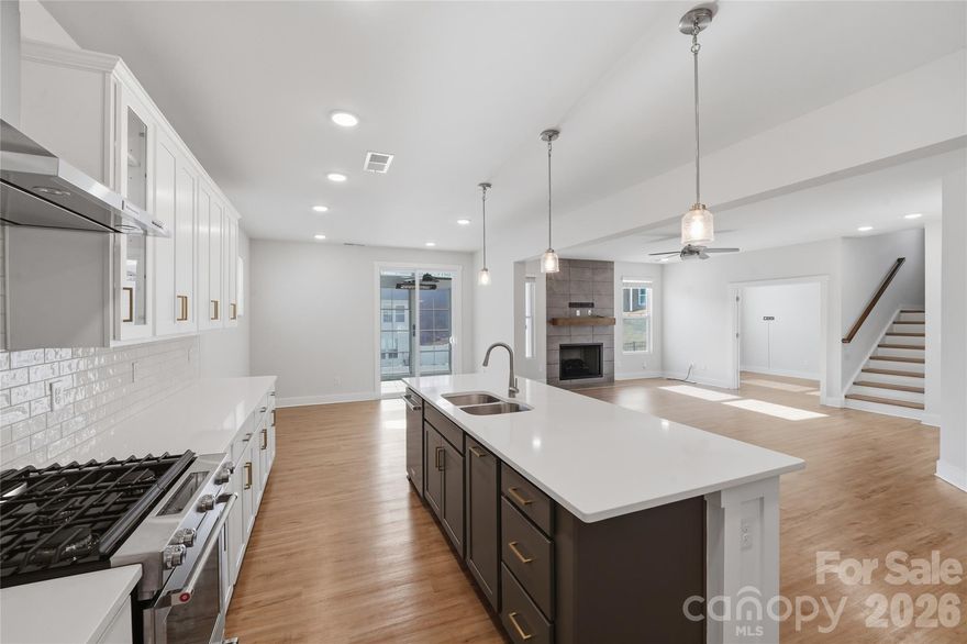 Nestled in the serene new community of Kinghurst Cove, this 2024-built home offers a perfect blend of modern living and tranquility. Located on a cul-de-sac across from a walking trail and fishing pond, this move-in ready 5-bedroom home includes a main-level guest suite, expansive primary suite, loft, and dedicated office. Thoughtful upgrades abound: a climate-controlled four-season room, outdoor paver patio, epoxy-coated garage, and high-end ceiling fans. Conveniently located minutes from Charlotte Douglas Airport, Riverbend Village, and major highways, this home delivers flexible living, upgraded features, and an unbeatable location—perfect for today’s buyer!