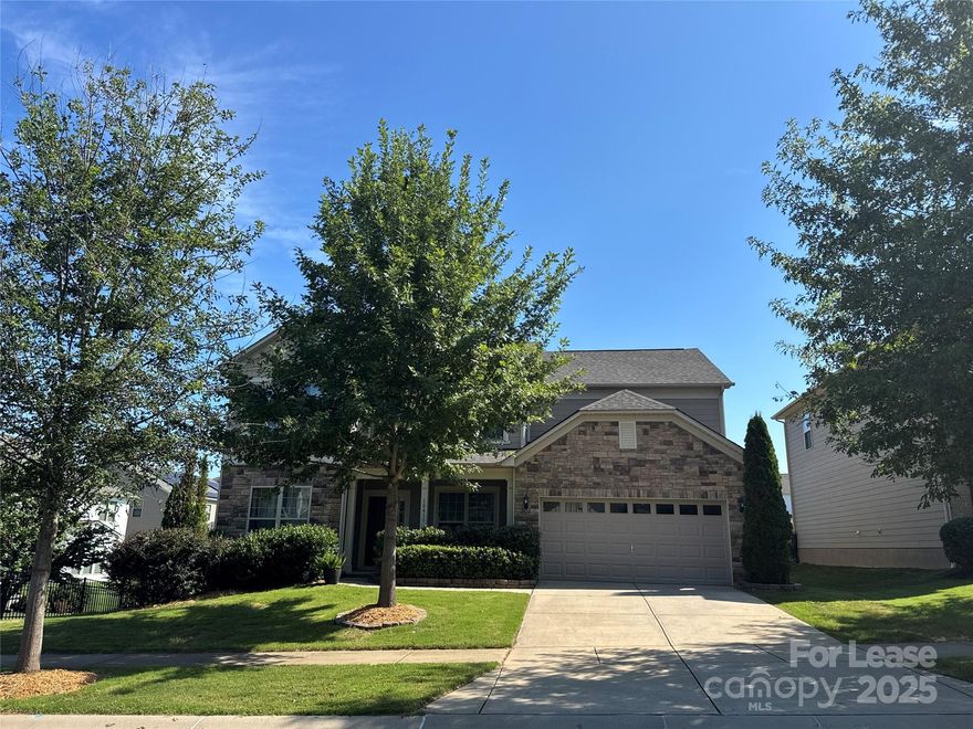 Beautiful rental in the lovely lakefront community of Chapel Cove!!   Spacious 1st floor bedroom suite, luxury vinyl floors, throughout, oversized gourmet kitchen with breakfast area, center island with seating, a beautiful bumped-out sunroom and family room with fireplace to finish the 1st floor. Upstairs features the primary suite, 3 more bedrooms with 2 more full bathrooms, oversized laundry room and sun filled loft.  Chapel Cove is a lakefront community that offers an outdoor pool, kayak lake access, basketball and tennis courts!